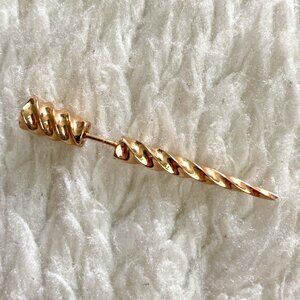 Unicorn Horn Single Earring – 18K Gold-Plated Sterling Silver